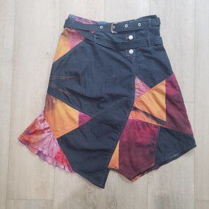 Aventures Des Toiles Denim Asymmetrical Skirt